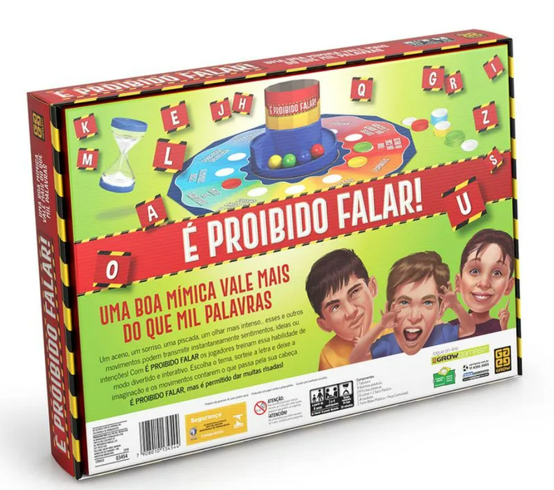 Jogo de Tabuleiro é proibido falar / board game is forbidden to talk - Grow