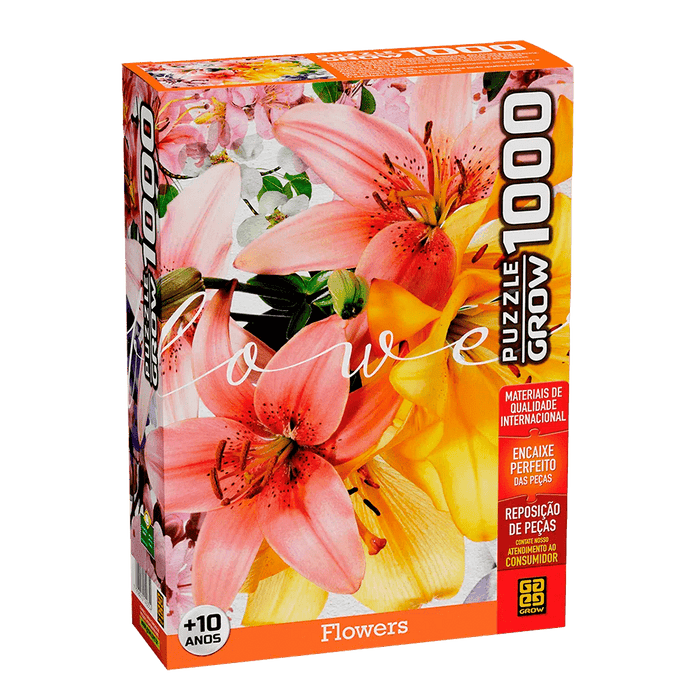 Puzzle 1000 peças Flowers / Puzzle 1000 Pieces Flowers - Grow