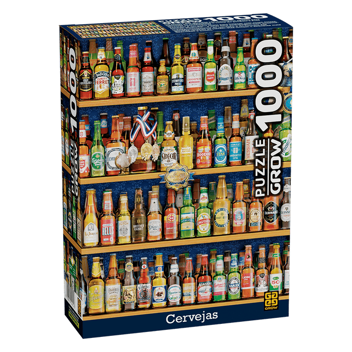 Puzzle 1000 peças Cervejas / Puzzle 1000 pieces beers - Grow