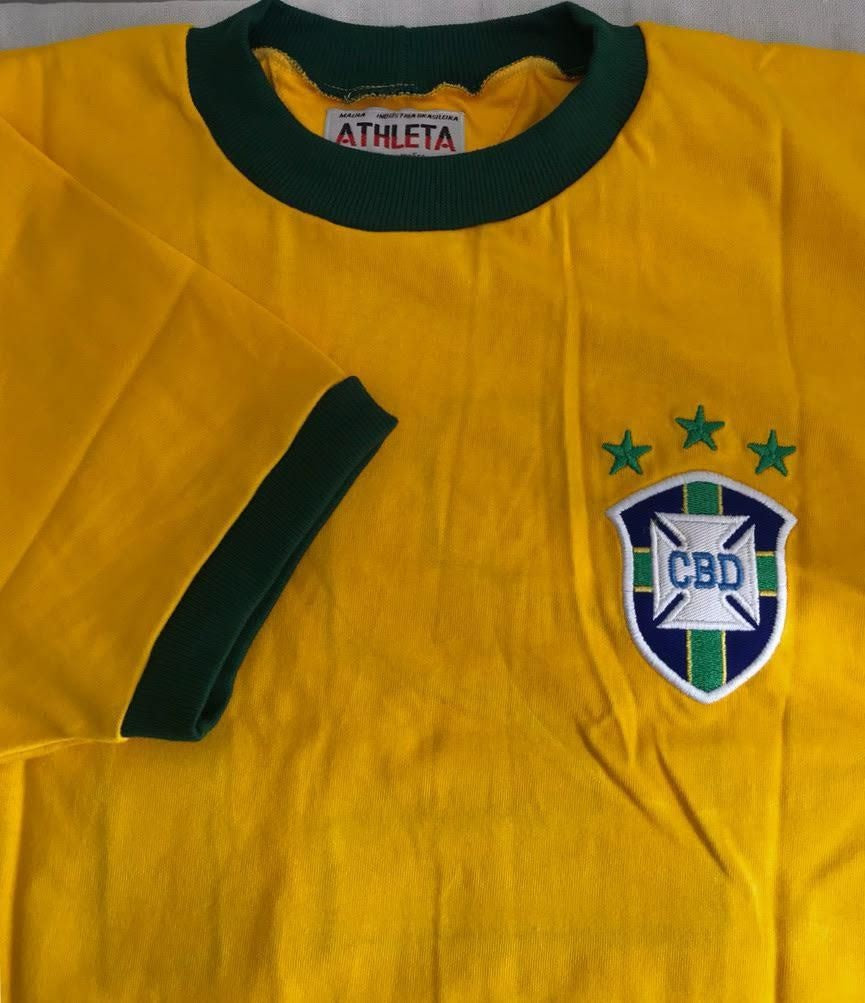  Pele Brazil National Team Replica Jersey (Adult Small