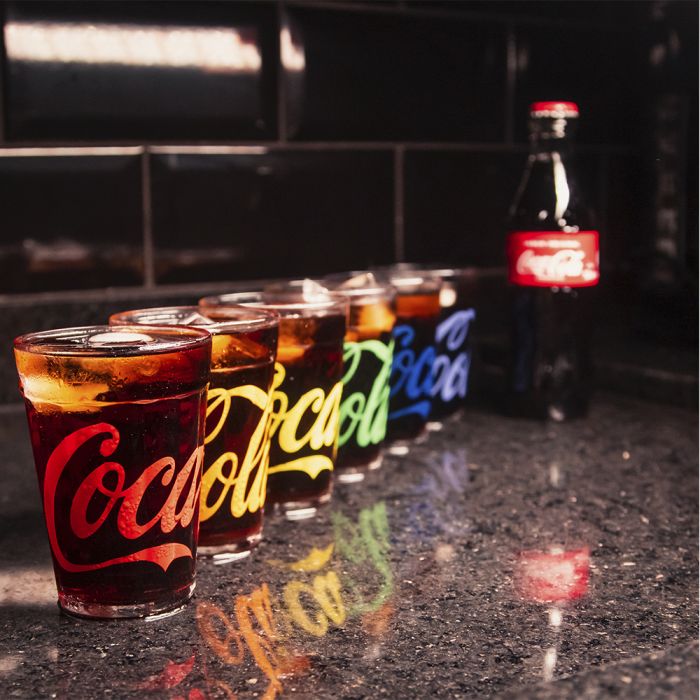 Jogo Copo Americano Coca-cola Pride 190ml Com 6 Peças / Set American Coca-Cola Pride 190ml with 6 pieces - Nadir Figueiredo