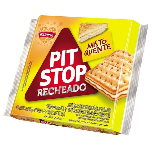 Biscoito Recheado Pit Stop Sabor Misto Quente MARILAN 105,6g