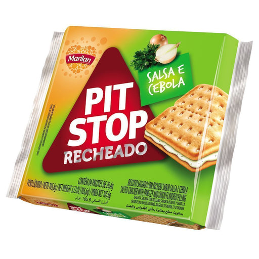 Biscoito Recheado Pit Stop Sabor Cebola e Salsa MARILAN 105,6g