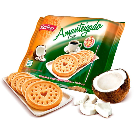 Biscoito MARILAN Amanteigado Coco Pacote 330g