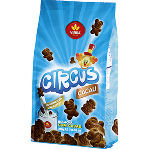 Biscoito VIEIRA DE CASTRO Circus com Cacau 300g