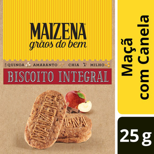 Biscoito Integral MAIZENA Maça com Canela 25g