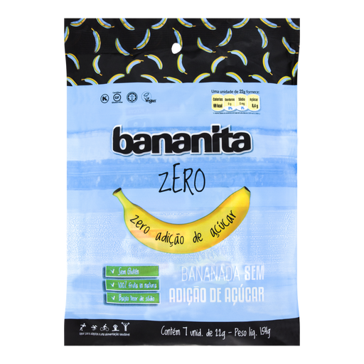 Bananita DUPRATA Zero Açúcar Blister 154g