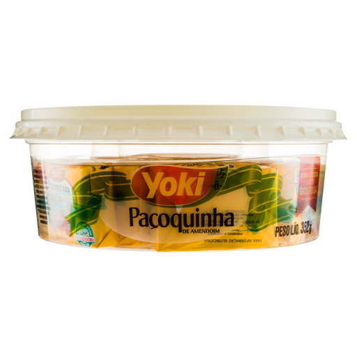 Paçoquinha de Amendoim Tradicional Brasileira YOKI Pote 352g