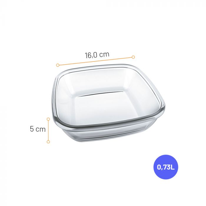 Assadeira Quadrada Sempre 700ml / Square baking sheet 700ml - Nadir Figueiredo