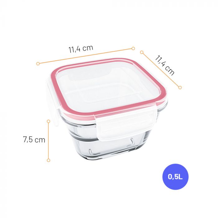 Pote Para Armazenamento Marinex Facilita Mais 500ml / Marinex storage pot facilitates more 500ml - Nadir Figueiredo