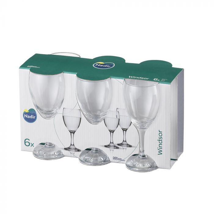 Jogo De Taças Para Vinho Windsor Nadir 300ml 6 Peças / Wine glasses for wine windsor Nadir 300ml 6 pieces - Nadir Figueiredo