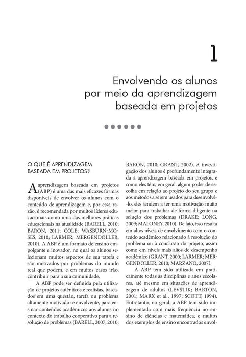 Aprendizagem Baseada em Projetos: Educação Diferenciada para o Século XXI (Português) Capa comum