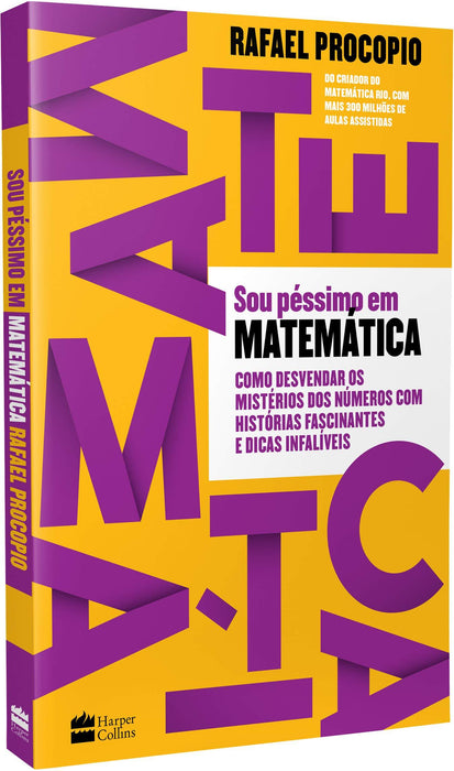 Sou péssimo em matemática: como desvendar os mistérios dos números com histórias fascinantes e dicas infalíveis (Português) Capa comum