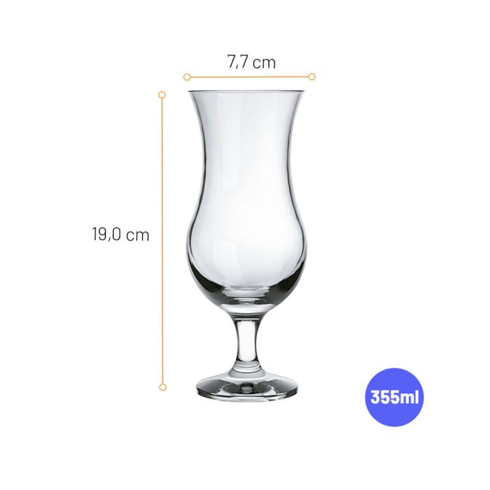 Jogo De Taças Para Coquetel Nadir Hurricane 355ml Com 6 Peças / Glass set for cocktail Nadir Hurricane 355ml with 6 pieces - Nadir Figueiredo