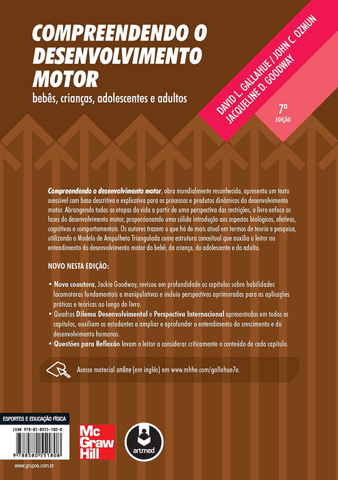 Compreendendo o Desenvolvimento Motor: Bebês, Crianças, Adolescentes e Adultos (Português) Capa comum