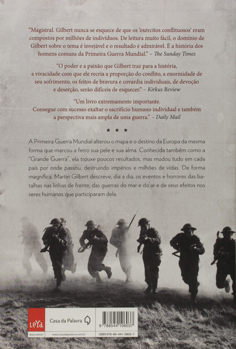 A Primeira Guerra Mundial: Os 1.590 dias que transformaram o mundo (Português) Capa comum