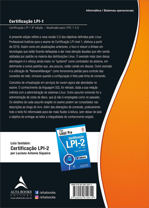 Certificação LPI-1: 101-102 (Português) Capa comum