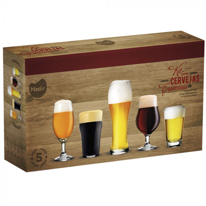 Kit Para Cervejas Especiais Nadir 5 Peças / Kit for Special Beers Nadir 5 Pieces - Nadir Figueiredo