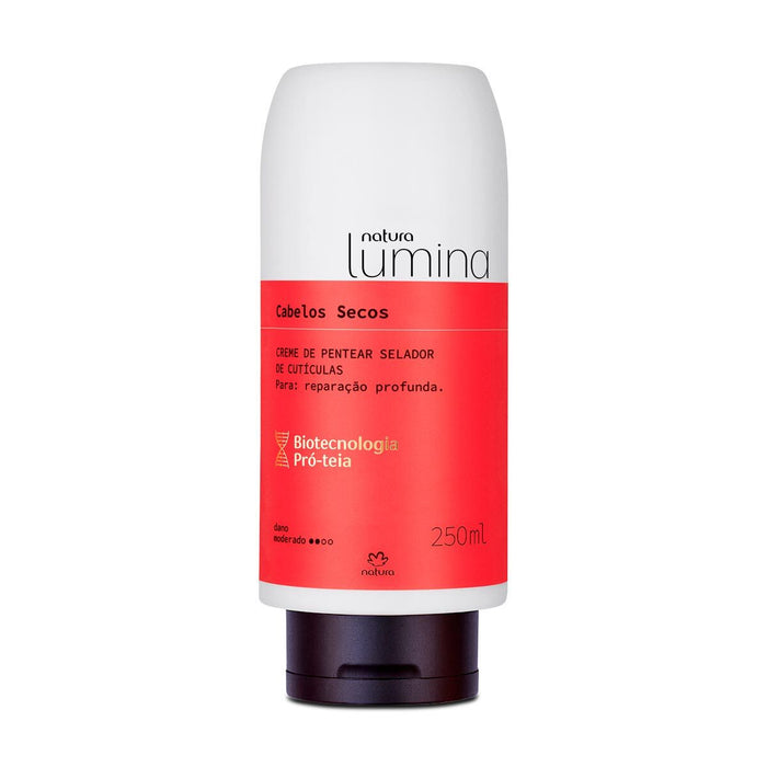 Natura LUMINA Pentear Selador Cutículas Cabelos Secos / Combing Cream Cuticle Sealer Dried Hair - 250ml