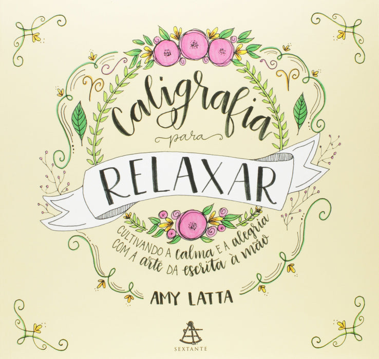 Caligrafia para relaxar (Português) Capa comum