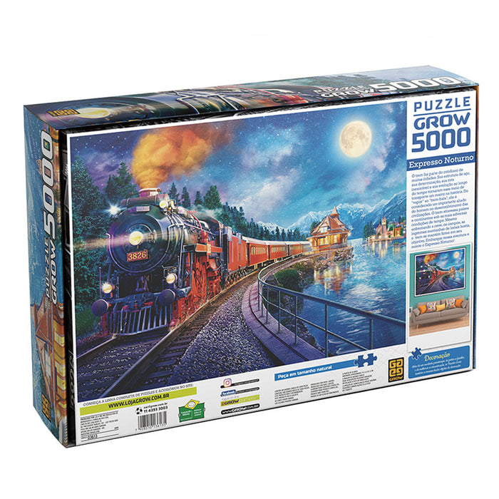 Puzzle 5000 peças Expresso Noturno / Puzzle 5000 nocturnal express - Grow