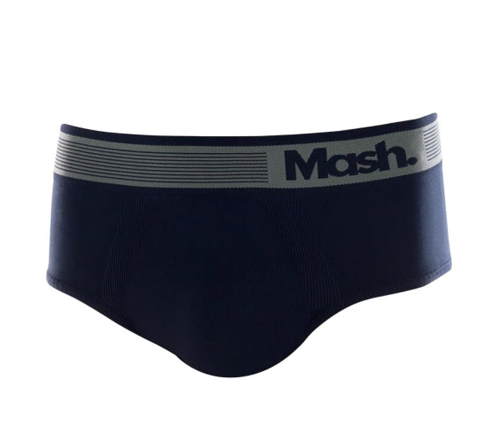 Lot of 3 Mash Microfiber Slip Seamless Dark Blue Underwear Brazilian Original