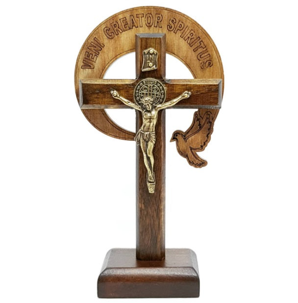 Brazilian Original RCC Table Wood Crucifix 12cm Religious Articles Collectible