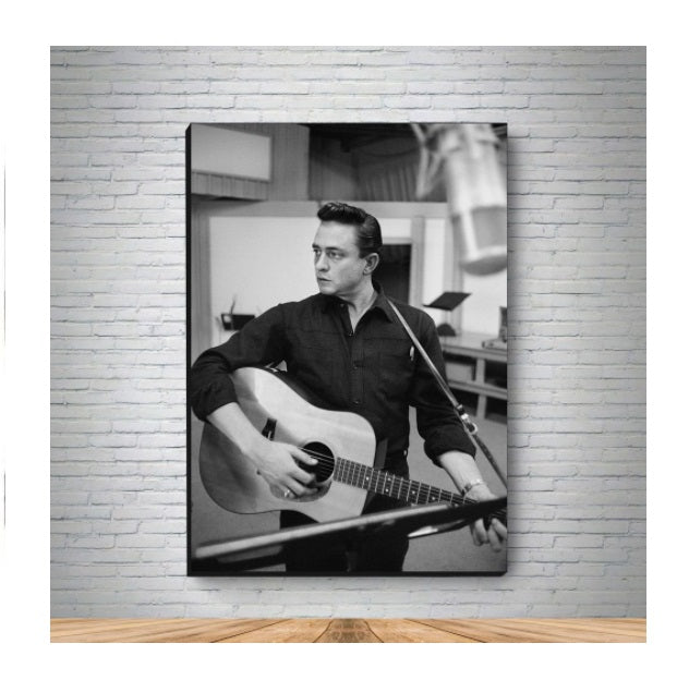 Johnny Cash MDF Canvas Decorative Collectible Painting Art Printing Mod. 2 A5