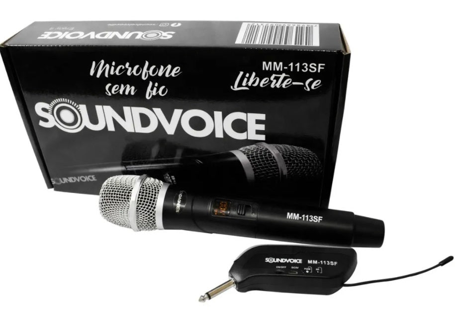 Brazilian Original Soundvoice Wireless Digital Microphone Voice UHF MM-113SF