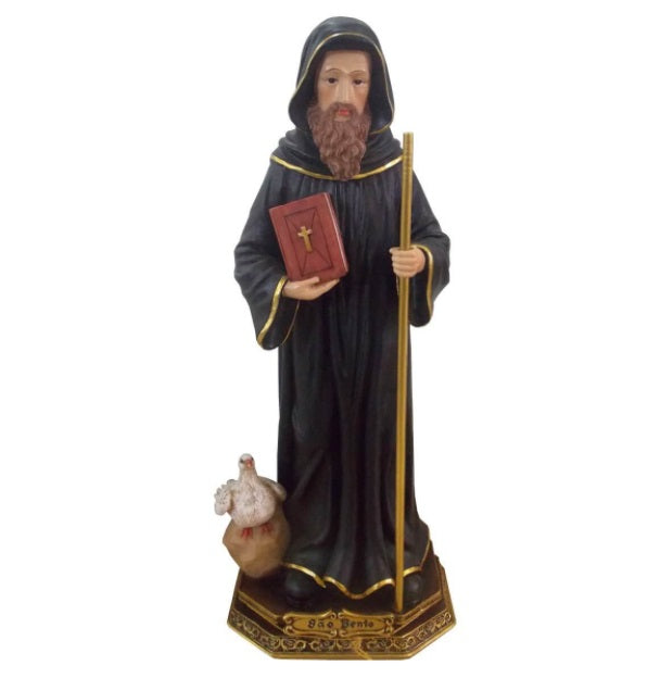 Brazilian Original São Bento Saint Resin Image 9cm Religious Articles Collectible