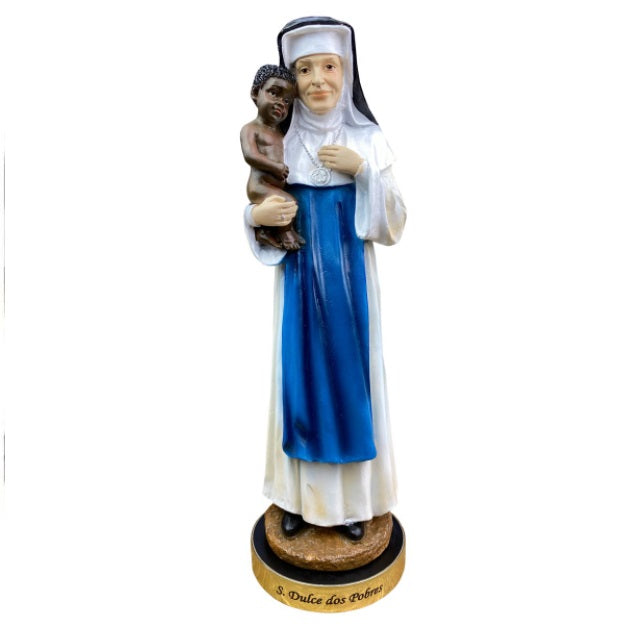 Brazilian Santa Dulce dos Pobres Poor Saint Resin Image 60cm Religious Collectible