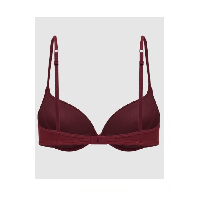 Hope Touch Push Up Bra Microfiber Wine Underwear w/ Support Brazilian Original