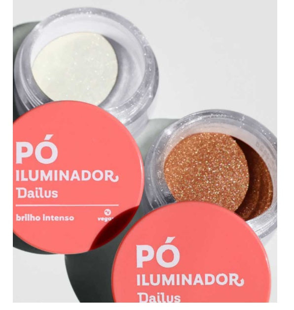 Brazilian Original Dailus Illuminator Skin Beauty Vegan Makeup Set Kit 2 Items