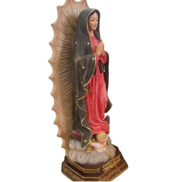 Brazilian Our Lady of Guadalupe Resin Image 42cm Religious Collectible Decoration