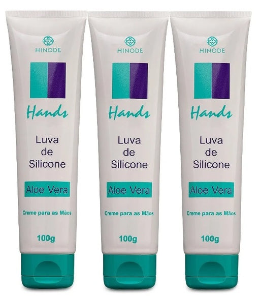 Brazilian Hand Cream- Aloe Vera- Luva de Silicone 100G ( 3.5 OZ) - Hinode