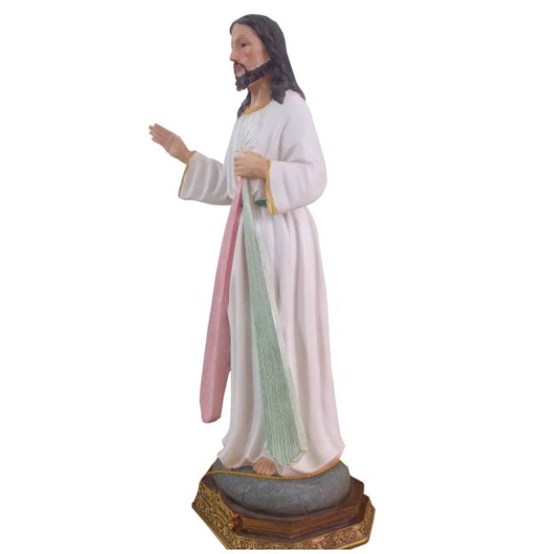 Brazilian Original Jesus Merciful Resin Image 42cm Religious Collectible Decoration