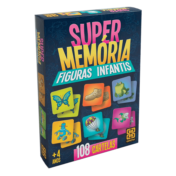 Jogo Supermemória Figuras Infantis / Game Supermemory Children's Figures - Grow