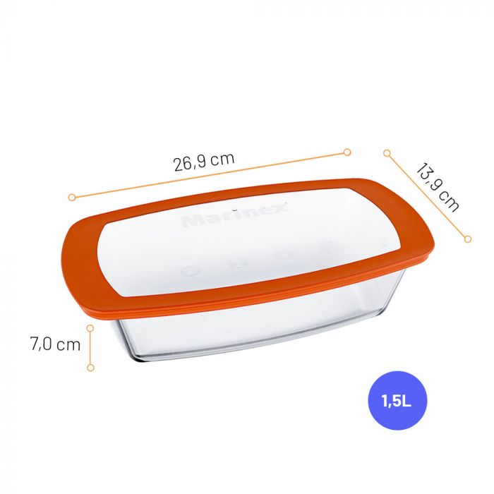 Forma Retangular Com Tampa Plástica Marinex Pratica 1,5l / Rectangular shape with marinex plastic cap practices 1.5L - Nadir Figueiredo