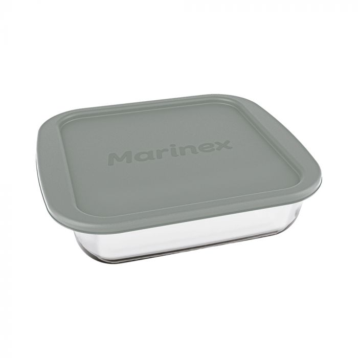 Assadeira Quadrada Com Tampa Plástica Marinex 1,8l / Square baking sheet with marinex plastic cap 1,8L - Nadir Figueiredo