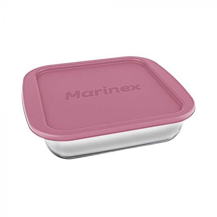 Assadeira Quadrada Com Tampa Plástica Marinex 1,8l / Square baking sheet with marinex plastic cap 1,8L - Nadir Figueiredo