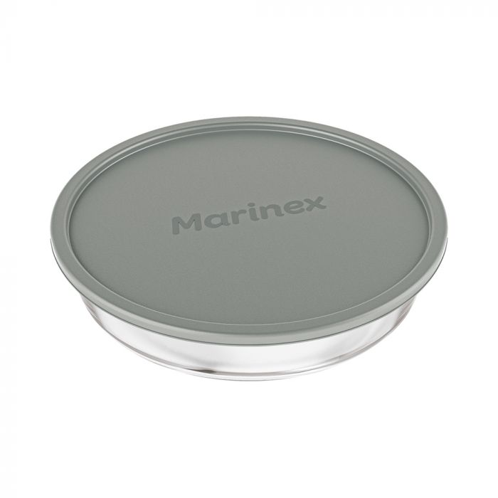 Assadeira Redonda Com Tampa Plástica Marinex 2,4l / Round baking sheet with marinex plastic cap 2.4L - Nadir Figueiredo